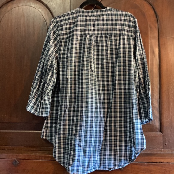 Cato Plaid 100% cotton tunic size 18/20 - Picture 5 of 5